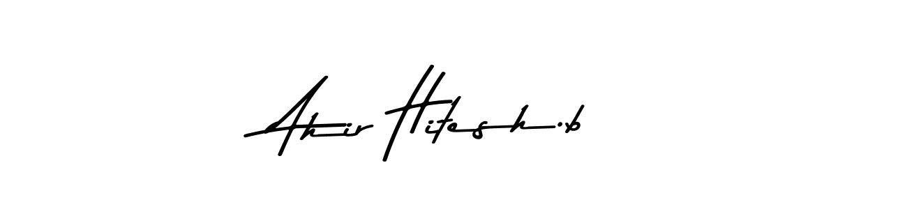 Also we have Ahir Hitesh.b name is the best signature style. Create professional handwritten signature collection using Asem Kandis PERSONAL USE autograph style. Ahir Hitesh.b signature style 9 images and pictures png