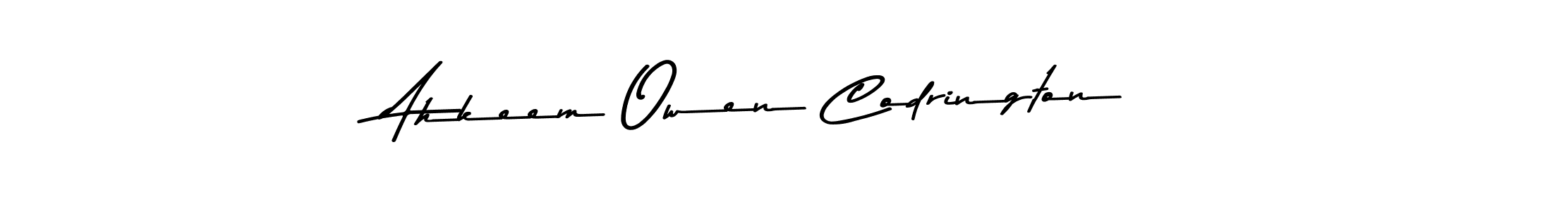 Here are the top 10 professional signature styles for the name Ahkeem Owen Codrington. These are the best autograph styles you can use for your name. Ahkeem Owen Codrington signature style 9 images and pictures png