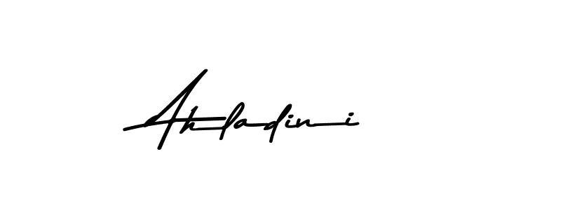 Use a signature maker to create a handwritten signature online. With this signature software, you can design (Asem Kandis PERSONAL USE) your own signature for name Ahladini. Ahladini signature style 9 images and pictures png