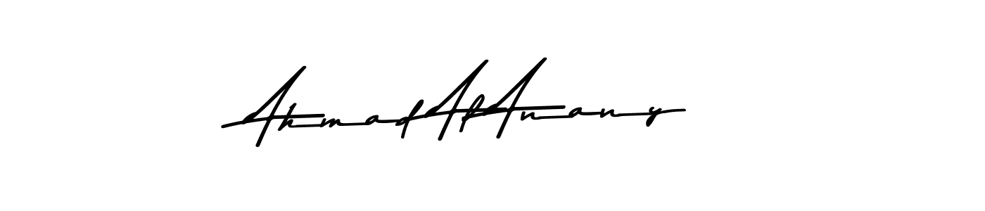 Ahmad Al Anany stylish signature style. Best Handwritten Sign (Asem Kandis PERSONAL USE) for my name. Handwritten Signature Collection Ideas for my name Ahmad Al Anany. Ahmad Al Anany signature style 9 images and pictures png