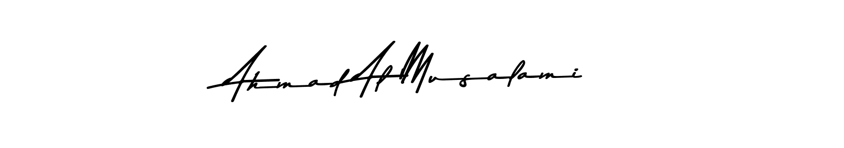 The best way (Asem Kandis PERSONAL USE) to make a short signature is to pick only two or three words in your name. The name Ahmad Al Musalami include a total of six letters. For converting this name. Ahmad Al Musalami signature style 9 images and pictures png