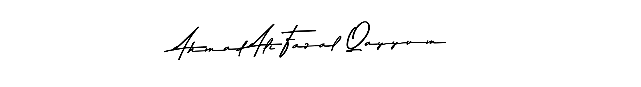 Make a beautiful signature design for name Ahmad Ali Fazal Qayyum. With this signature (Asem Kandis PERSONAL USE) style, you can create a handwritten signature for free. Ahmad Ali Fazal Qayyum signature style 9 images and pictures png