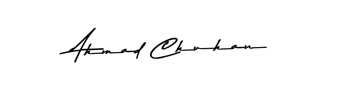 Make a beautiful signature design for name Ahmad Chuhan. With this signature (Asem Kandis PERSONAL USE) style, you can create a handwritten signature for free. Ahmad Chuhan signature style 9 images and pictures png