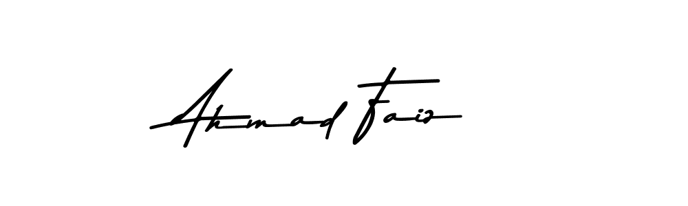 Design your own signature with our free online signature maker. With this signature software, you can create a handwritten (Asem Kandis PERSONAL USE) signature for name Ahmad Faiz. Ahmad Faiz signature style 9 images and pictures png