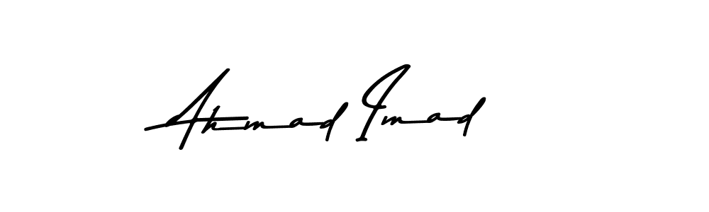 You can use this online signature creator to create a handwritten signature for the name Ahmad Imad. This is the best online autograph maker. Ahmad Imad signature style 9 images and pictures png