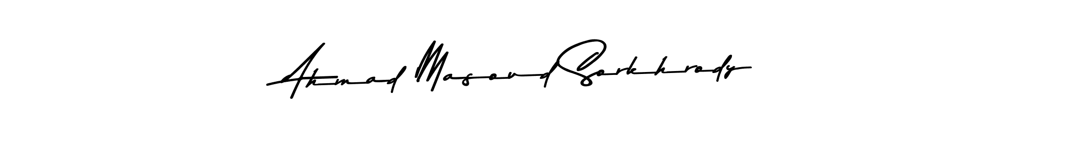 Make a beautiful signature design for name Ahmad Masoud Sorkhrody. With this signature (Asem Kandis PERSONAL USE) style, you can create a handwritten signature for free. Ahmad Masoud Sorkhrody signature style 9 images and pictures png