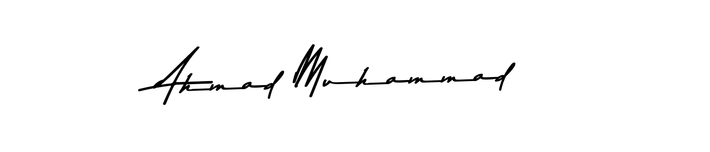 Make a beautiful signature design for name Ahmad Muhammad. With this signature (Asem Kandis PERSONAL USE) style, you can create a handwritten signature for free. Ahmad Muhammad signature style 9 images and pictures png