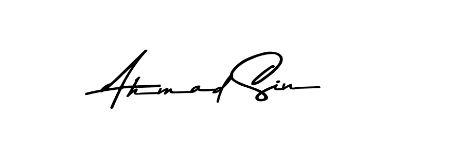 Here are the top 10 professional signature styles for the name Ahmad Sin. These are the best autograph styles you can use for your name. Ahmad Sin signature style 9 images and pictures png