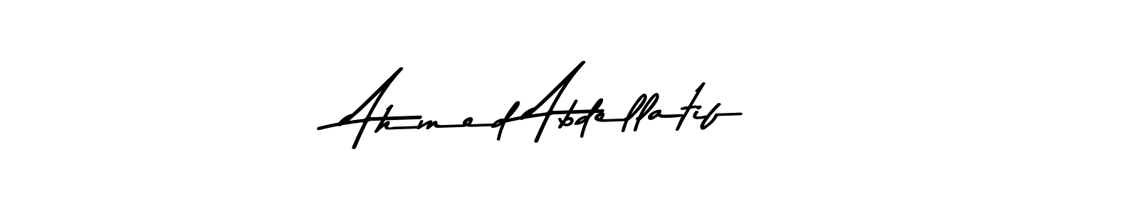 Create a beautiful signature design for name Ahmed Abdellatif. With this signature (Asem Kandis PERSONAL USE) fonts, you can make a handwritten signature for free. Ahmed Abdellatif signature style 9 images and pictures png