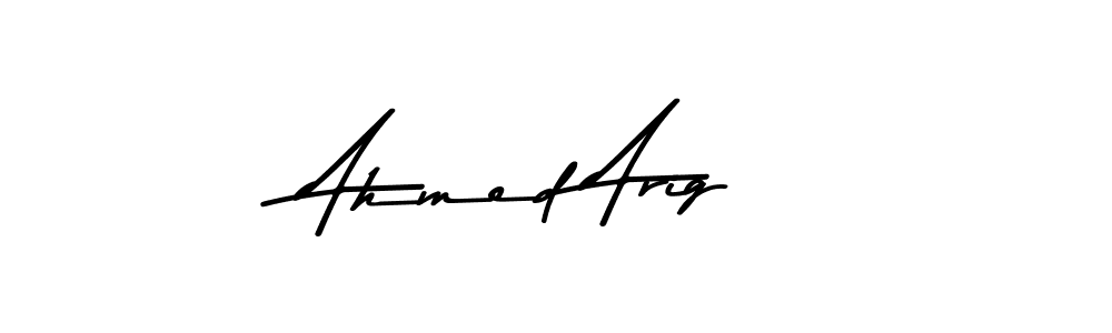 Ahmed Arig stylish signature style. Best Handwritten Sign (Asem Kandis PERSONAL USE) for my name. Handwritten Signature Collection Ideas for my name Ahmed Arig. Ahmed Arig signature style 9 images and pictures png