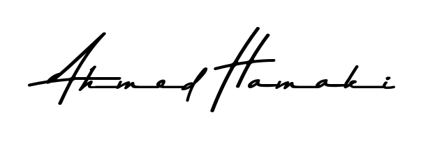 If you are searching for the best signature style for your name Ahmed Hamaki, here we have designed multiple signature styles using Asem Kandis PERSONAL USE. Ahmed Hamaki signature style 9 images and pictures png