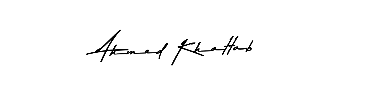 Create a beautiful signature design for name Ahmed Khattab. With this signature (Asem Kandis PERSONAL USE) fonts, you can make a handwritten signature for free. Ahmed Khattab signature style 9 images and pictures png