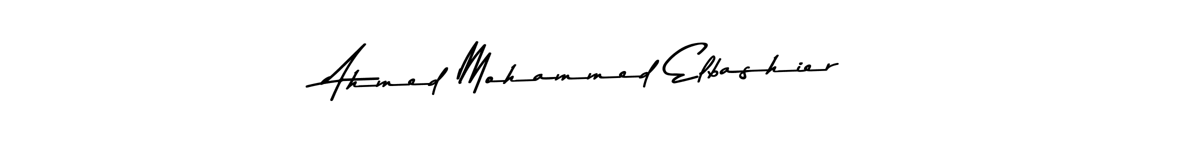 Make a beautiful signature design for name Ahmed Mohammed Elbashier. Use this online signature maker to create a handwritten signature for free. Ahmed Mohammed Elbashier signature style 9 images and pictures png