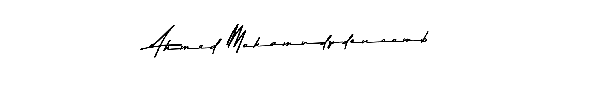 You should practise on your own different ways (Asem Kandis PERSONAL USE) to write your name (Ahmed Mohamudydencomb) in signature. don't let someone else do it for you. Ahmed Mohamudydencomb signature style 9 images and pictures png
