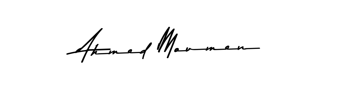 You should practise on your own different ways (Asem Kandis PERSONAL USE) to write your name (Ahmed Moumen) in signature. don't let someone else do it for you. Ahmed Moumen signature style 9 images and pictures png