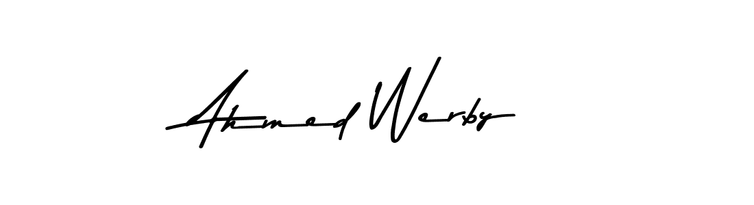 Use a signature maker to create a handwritten signature online. With this signature software, you can design (Asem Kandis PERSONAL USE) your own signature for name Ahmed Werby. Ahmed Werby signature style 9 images and pictures png