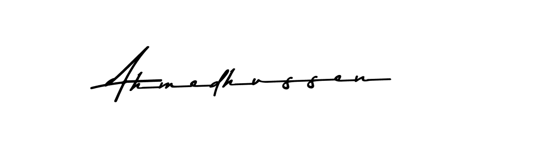 Create a beautiful signature design for name Ahmedhussen. With this signature (Asem Kandis PERSONAL USE) fonts, you can make a handwritten signature for free. Ahmedhussen signature style 9 images and pictures png