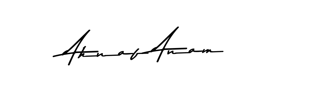 Make a beautiful signature design for name Ahnaf Anam. With this signature (Asem Kandis PERSONAL USE) style, you can create a handwritten signature for free. Ahnaf Anam signature style 9 images and pictures png