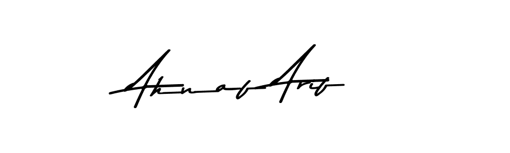 Make a beautiful signature design for name Ahnaf Arif. With this signature (Asem Kandis PERSONAL USE) style, you can create a handwritten signature for free. Ahnaf Arif signature style 9 images and pictures png