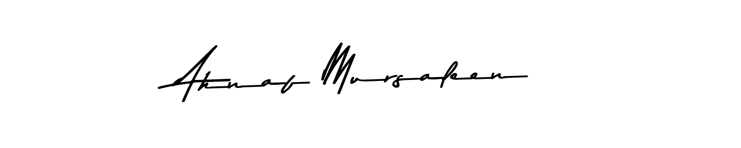 Similarly Asem Kandis PERSONAL USE is the best handwritten signature design. Signature creator online .You can use it as an online autograph creator for name Ahnaf Mursaleen. Ahnaf Mursaleen signature style 9 images and pictures png