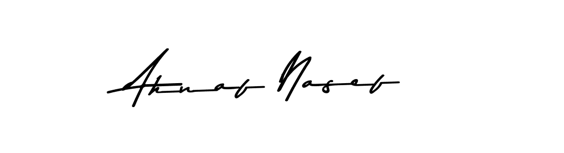 Use a signature maker to create a handwritten signature online. With this signature software, you can design (Asem Kandis PERSONAL USE) your own signature for name Ahnaf Nasef. Ahnaf Nasef signature style 9 images and pictures png