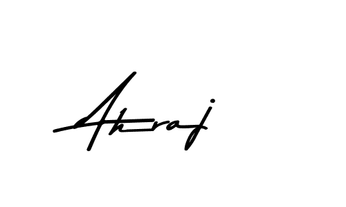 Use a signature maker to create a handwritten signature online. With this signature software, you can design (Asem Kandis PERSONAL USE) your own signature for name Ahraj. Ahraj signature style 9 images and pictures png