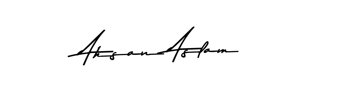 You can use this online signature creator to create a handwritten signature for the name Ahsan Aslam. This is the best online autograph maker. Ahsan Aslam signature style 9 images and pictures png