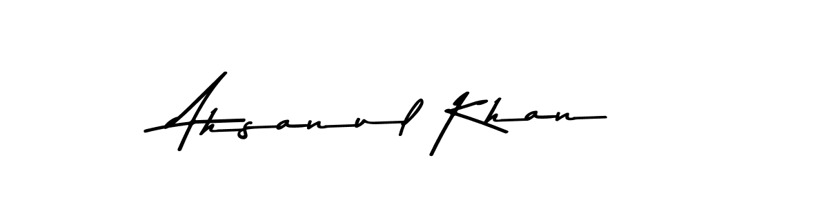 The best way (Asem Kandis PERSONAL USE) to make a short signature is to pick only two or three words in your name. The name Ahsanul Khan include a total of six letters. For converting this name. Ahsanul Khan signature style 9 images and pictures png