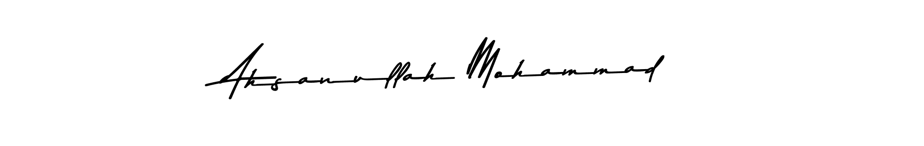 Make a beautiful signature design for name Ahsanullah Mohammad. With this signature (Asem Kandis PERSONAL USE) style, you can create a handwritten signature for free. Ahsanullah Mohammad signature style 9 images and pictures png