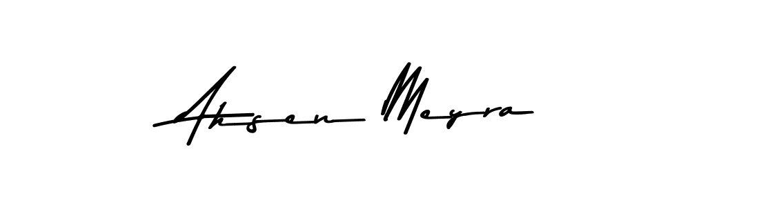 Also You can easily find your signature by using the search form. We will create Ahsen Meyra name handwritten signature images for you free of cost using Asem Kandis PERSONAL USE sign style. Ahsen Meyra signature style 9 images and pictures png