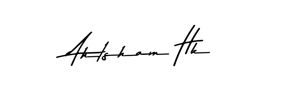 Asem Kandis PERSONAL USE is a professional signature style that is perfect for those who want to add a touch of class to their signature. It is also a great choice for those who want to make their signature more unique. Get Ahtsham Hk name to fancy signature for free. Ahtsham Hk signature style 9 images and pictures png