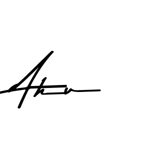 Ahu stylish signature style. Best Handwritten Sign (Asem Kandis PERSONAL USE) for my name. Handwritten Signature Collection Ideas for my name Ahu. Ahu signature style 9 images and pictures png