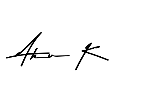 Use a signature maker to create a handwritten signature online. With this signature software, you can design (Asem Kandis PERSONAL USE) your own signature for name Ahu K. Ahu K signature style 9 images and pictures png