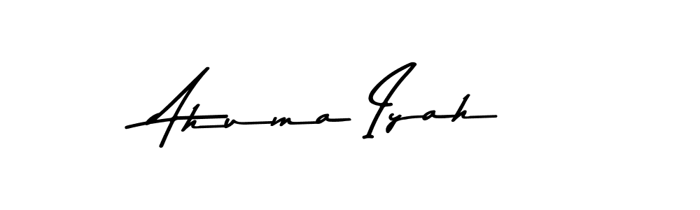 The best way (Asem Kandis PERSONAL USE) to make a short signature is to pick only two or three words in your name. The name Ahuma Iyah include a total of six letters. For converting this name. Ahuma Iyah signature style 9 images and pictures png