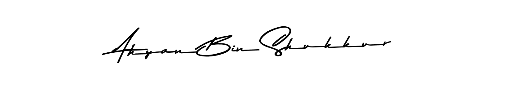 Design your own signature with our free online signature maker. With this signature software, you can create a handwritten (Asem Kandis PERSONAL USE) signature for name Ahyan Bin Shukkur. Ahyan Bin Shukkur signature style 9 images and pictures png