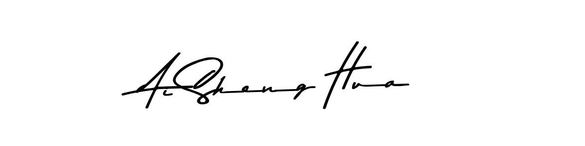 Make a beautiful signature design for name Ai Sheng Hua. With this signature (Asem Kandis PERSONAL USE) style, you can create a handwritten signature for free. Ai Sheng Hua signature style 9 images and pictures png