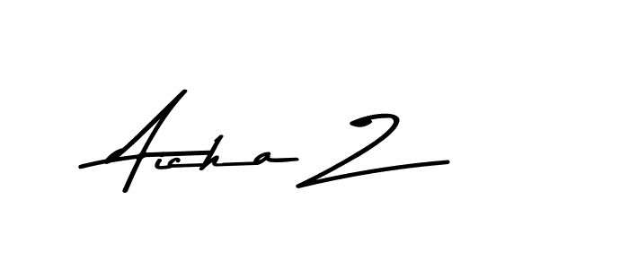 Make a beautiful signature design for name Aicha Z. With this signature (Asem Kandis PERSONAL USE) style, you can create a handwritten signature for free. Aicha Z signature style 9 images and pictures png