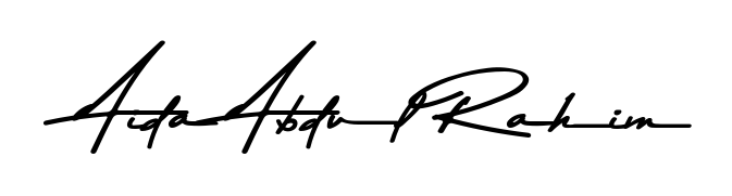Aida Abdul Rahim stylish signature style. Best Handwritten Sign (Asem Kandis PERSONAL USE) for my name. Handwritten Signature Collection Ideas for my name Aida Abdul Rahim. Aida Abdul Rahim signature style 9 images and pictures png