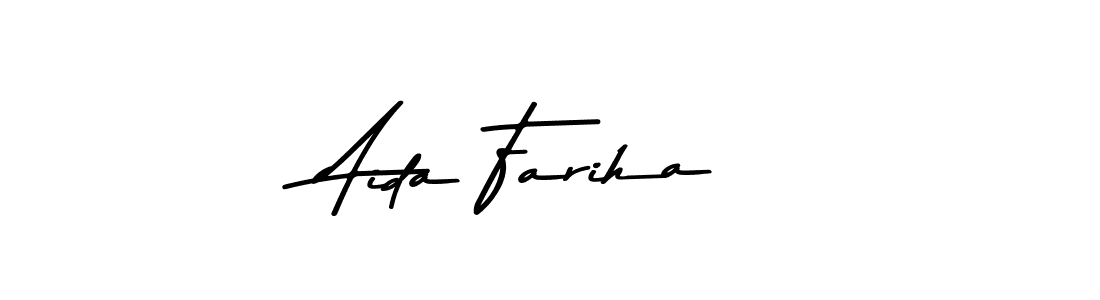 Make a beautiful signature design for name Aida Fariha. With this signature (Asem Kandis PERSONAL USE) style, you can create a handwritten signature for free. Aida Fariha signature style 9 images and pictures png