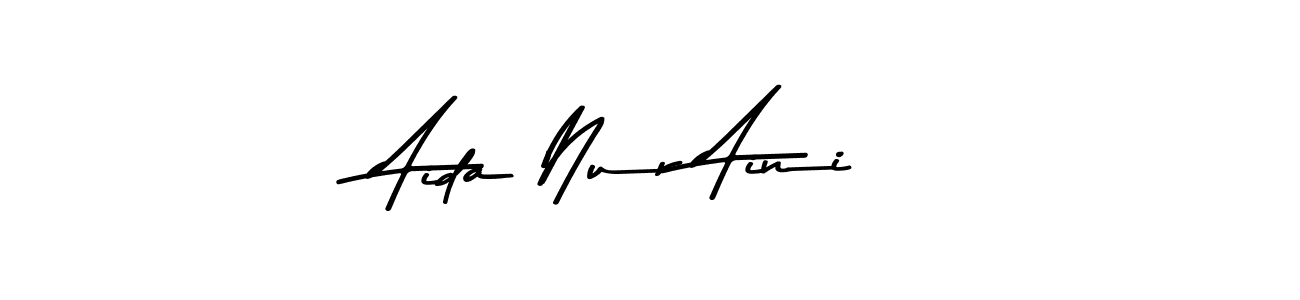 Use a signature maker to create a handwritten signature online. With this signature software, you can design (Asem Kandis PERSONAL USE) your own signature for name Aida Nur Aini. Aida Nur Aini signature style 9 images and pictures png