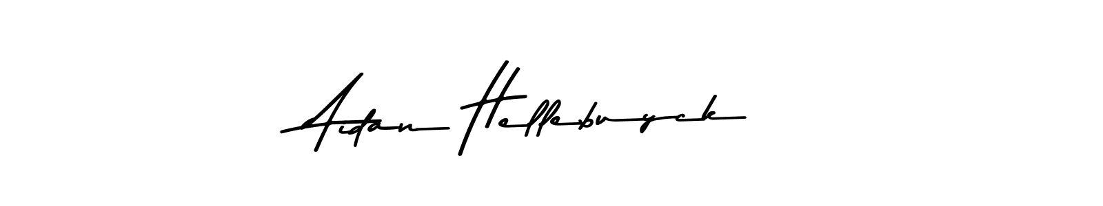 This is the best signature style for the Aidan Hellebuyck name. Also you like these signature font (Asem Kandis PERSONAL USE). Mix name signature. Aidan Hellebuyck signature style 9 images and pictures png