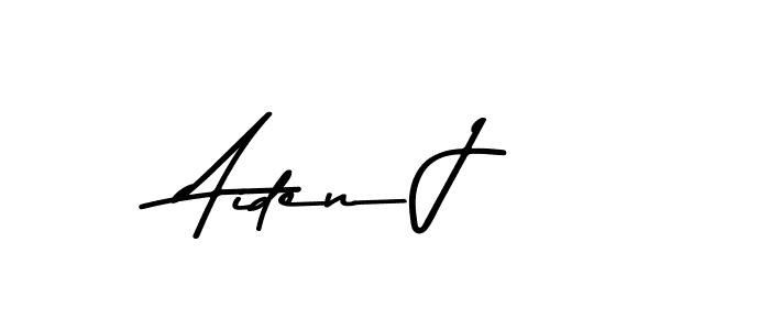 Aiden J stylish signature style. Best Handwritten Sign (Asem Kandis PERSONAL USE) for my name. Handwritten Signature Collection Ideas for my name Aiden J. Aiden J signature style 9 images and pictures png