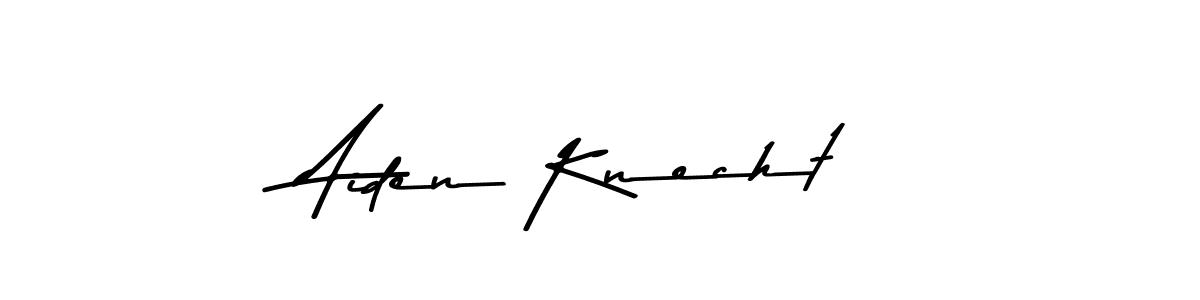 Design your own signature with our free online signature maker. With this signature software, you can create a handwritten (Asem Kandis PERSONAL USE) signature for name Aiden Knecht. Aiden Knecht signature style 9 images and pictures png