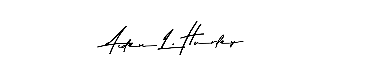 Make a beautiful signature design for name Aiden L. Hurley. With this signature (Asem Kandis PERSONAL USE) style, you can create a handwritten signature for free. Aiden L. Hurley signature style 9 images and pictures png