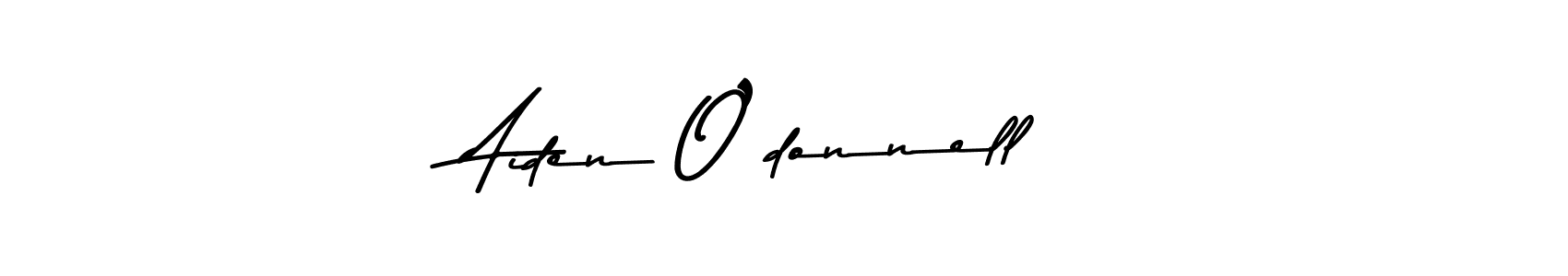 Make a beautiful signature design for name Aiden O’donnell. With this signature (Asem Kandis PERSONAL USE) style, you can create a handwritten signature for free. Aiden O’donnell signature style 9 images and pictures png