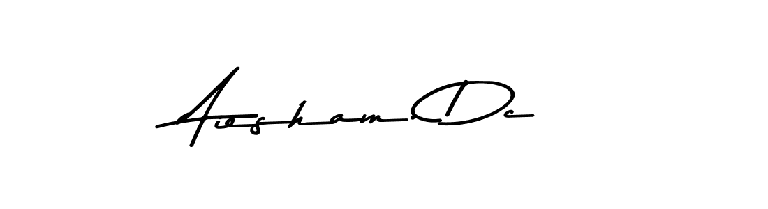 How to make Aiesham. Dc name signature. Use Asem Kandis PERSONAL USE style for creating short signs online. This is the latest handwritten sign. Aiesham. Dc signature style 9 images and pictures png