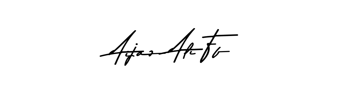 Create a beautiful signature design for name Aijaz Ali Ff. With this signature (Asem Kandis PERSONAL USE) fonts, you can make a handwritten signature for free. Aijaz Ali Ff signature style 9 images and pictures png