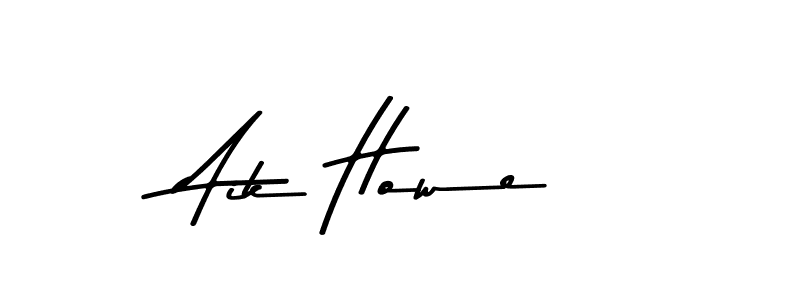 You should practise on your own different ways (Asem Kandis PERSONAL USE) to write your name (Aik Howe) in signature. don't let someone else do it for you. Aik Howe signature style 9 images and pictures png