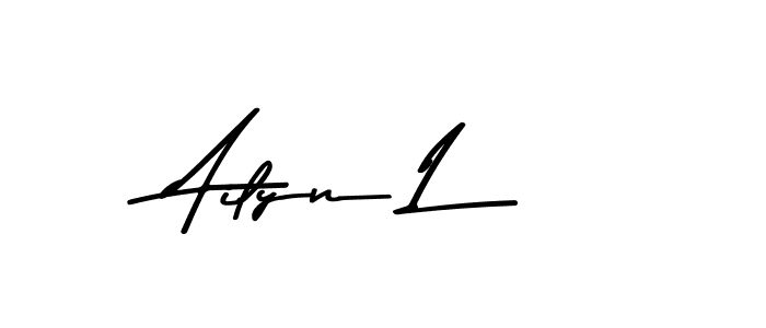 Use a signature maker to create a handwritten signature online. With this signature software, you can design (Asem Kandis PERSONAL USE) your own signature for name Ailyn L. Ailyn L signature style 9 images and pictures png