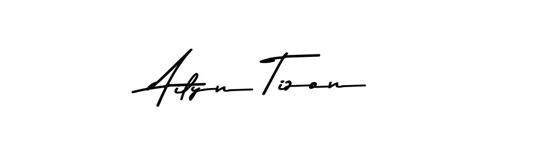The best way (Asem Kandis PERSONAL USE) to make a short signature is to pick only two or three words in your name. The name Ailyn Tizon include a total of six letters. For converting this name. Ailyn Tizon signature style 9 images and pictures png